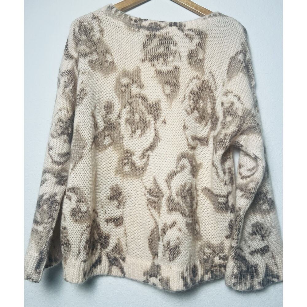 VICTORIA'S SECRET Mohair Wool Blend Floral Oversized Sweater Sz S - Picture 12 of 13